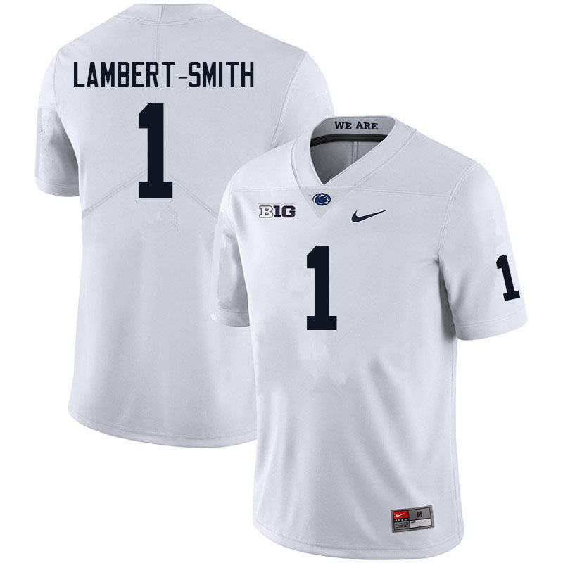 Men #1 KeAndre Lambert-Smith Penn State Nittany Lions College Football Jerseys Sale-White - Click Image to Close